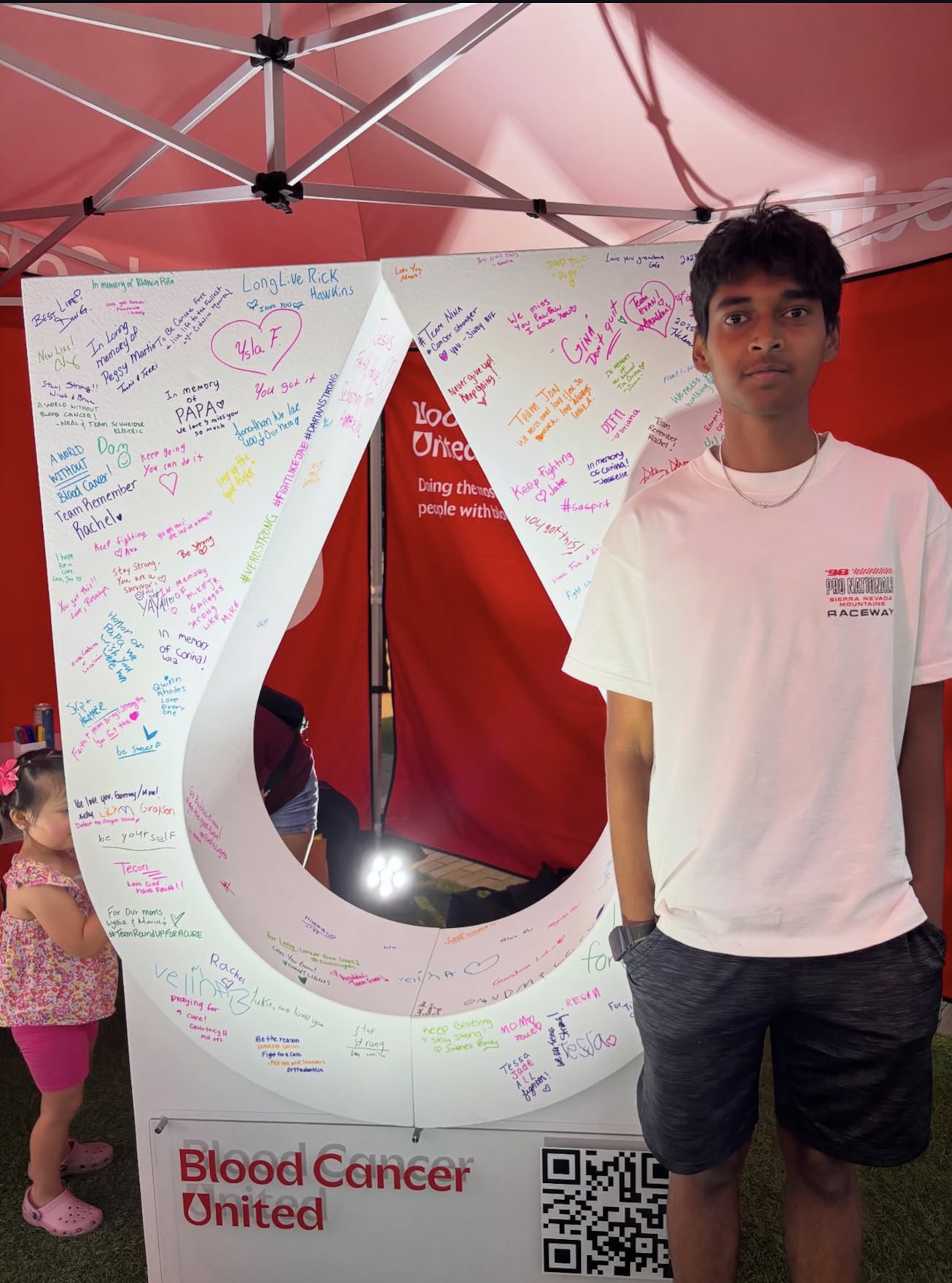 Rehan Raj at the Blood Cancer United Light The Night event